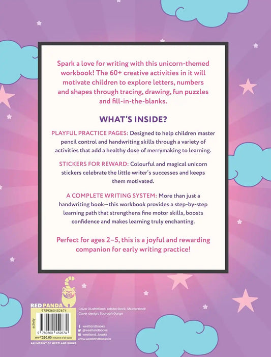 Unicorn Writing Magic : The Ultimate Learn-To-Write Practice Book