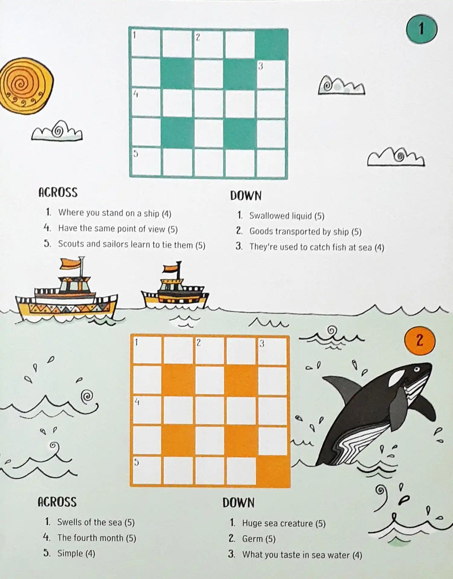 Usborne 100 Children's Crosswords : Holiday