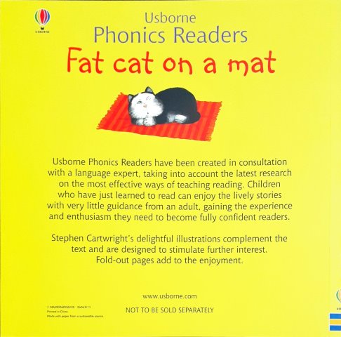 Fat Cat on a Mat - Usborne Phonics Readers