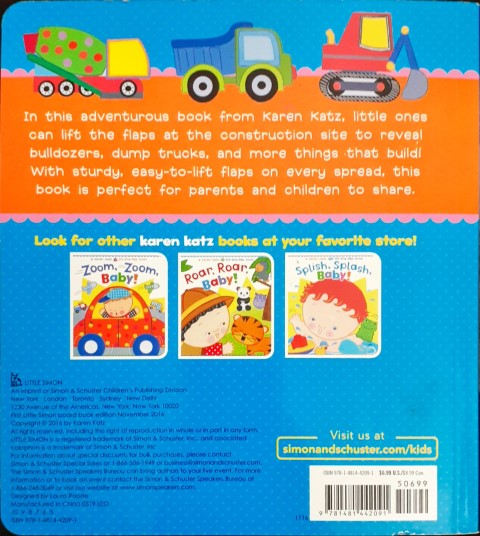 Vroom Vroom Trucks - A Karen Katz Lift The Flap Book