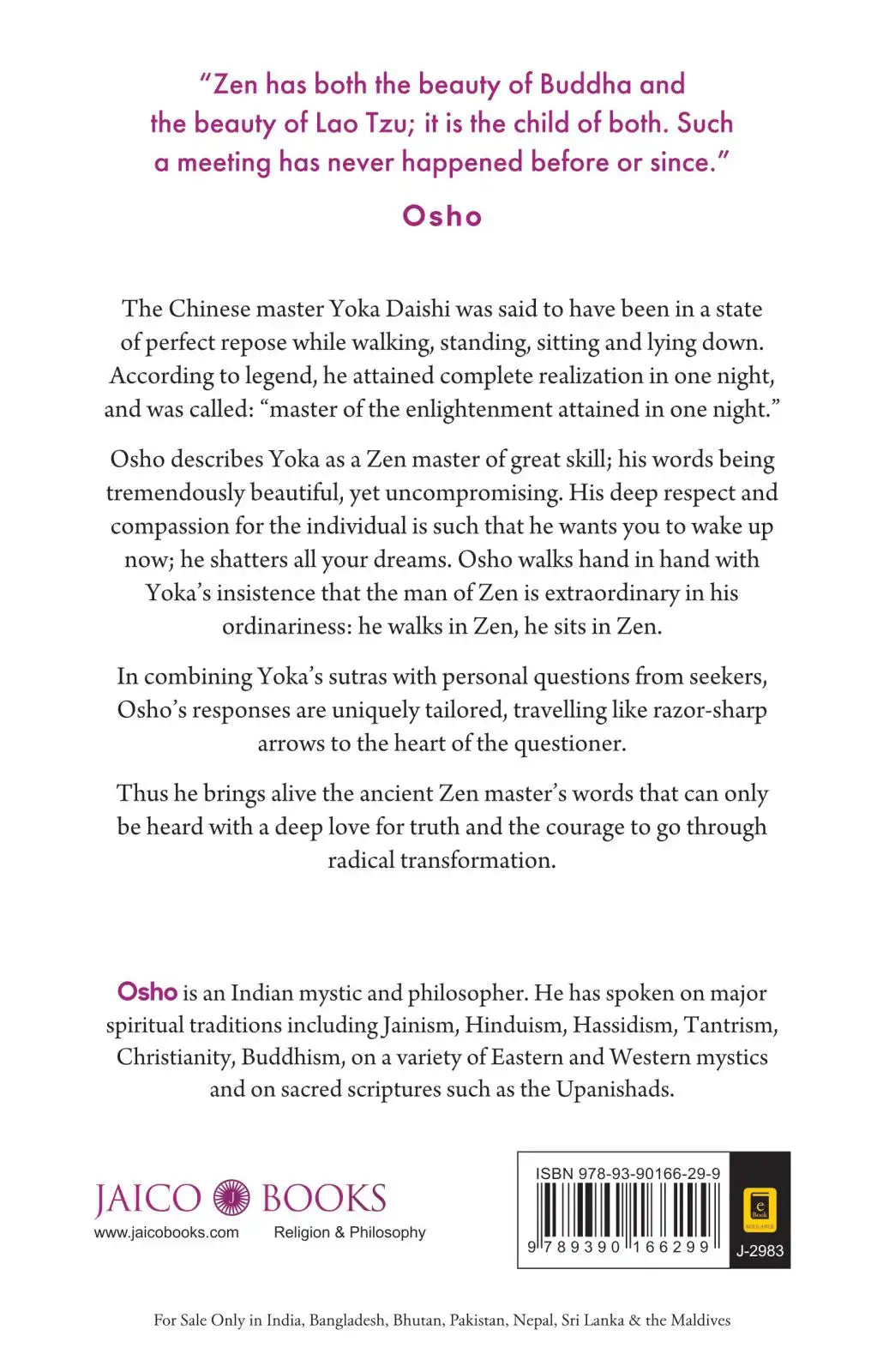 Walking In Zen, Sitting In Zen