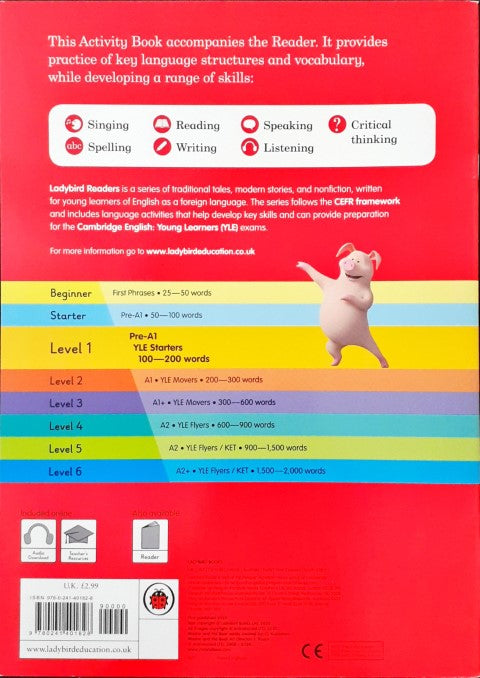 Ladybird Readers Level 1 Masha And The Bear Washing Day Activity Book