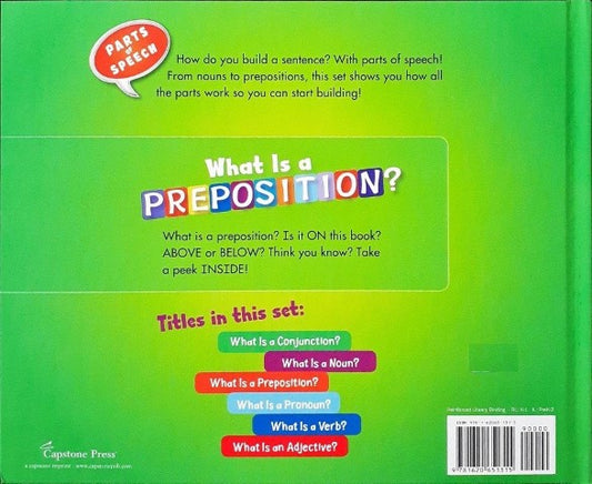 Parts Of Speech What Is A Preposition