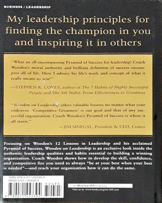 Wooden on Leadership: How to Create a Winning Organization (P)