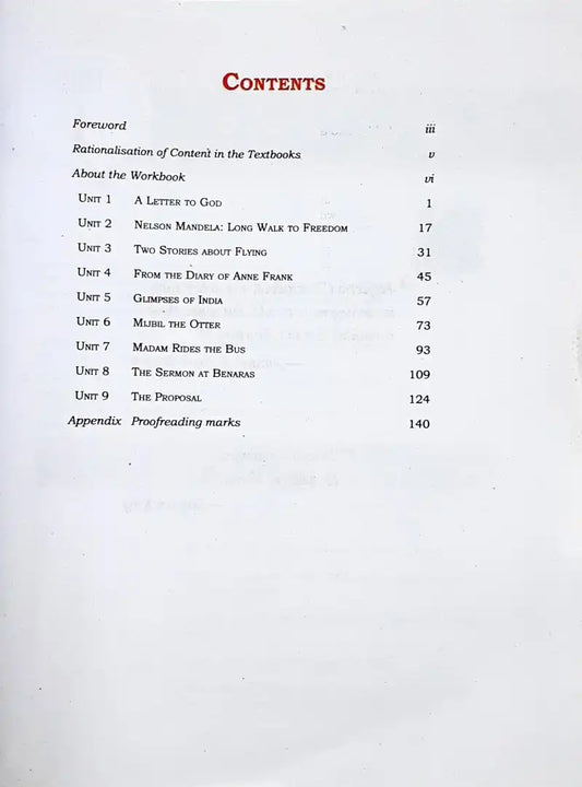 NCERT English Grade 10 : Workbook - Words and Expressions 2