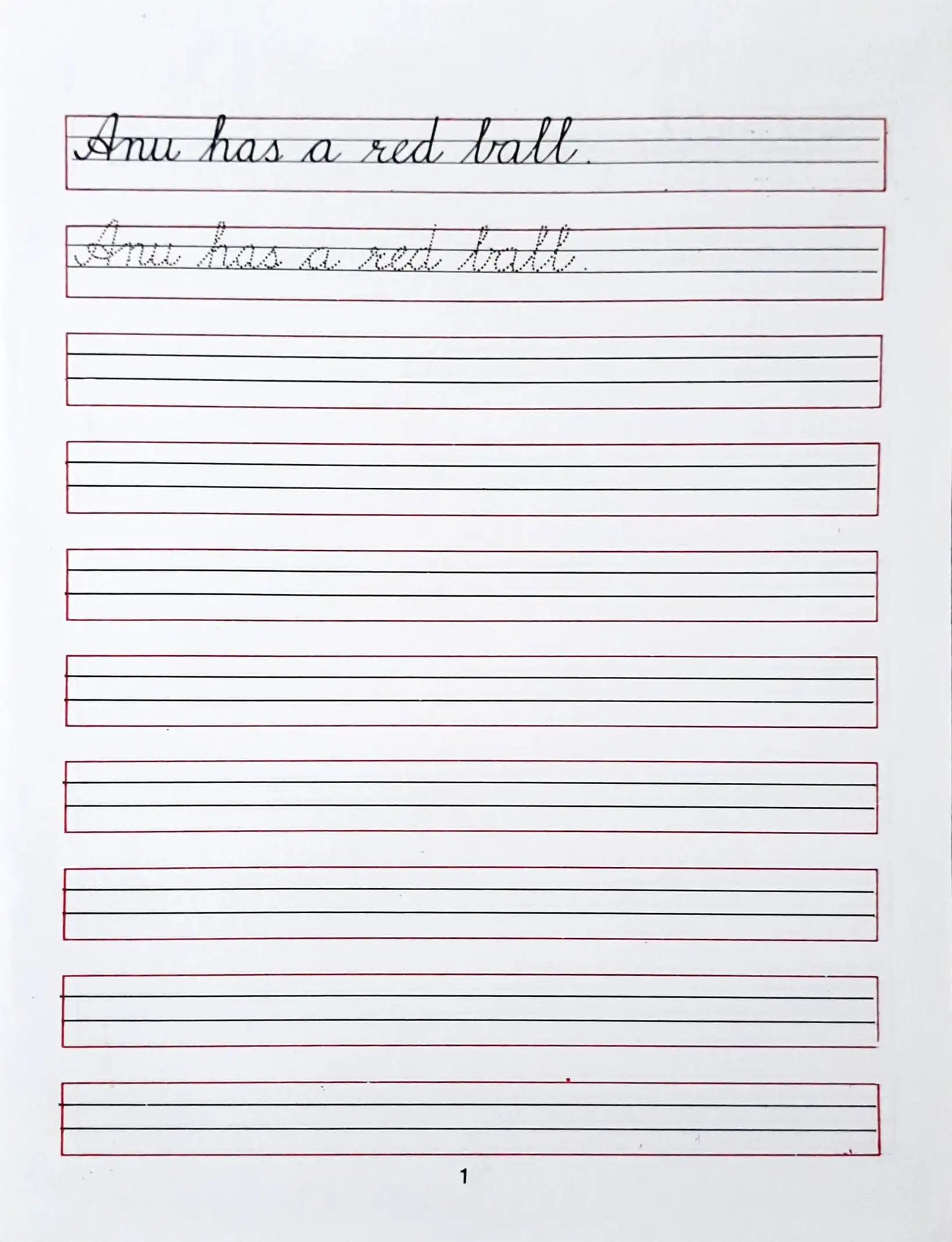 Bunny Cursive Writing 3