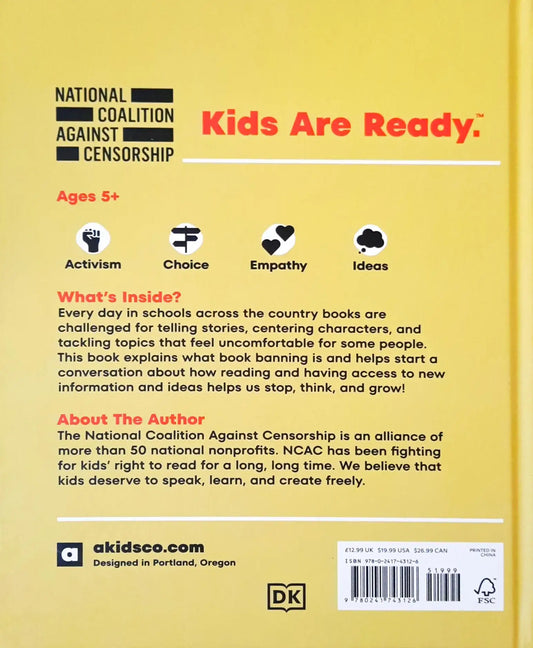 DK A Kids Book About Banned Books
