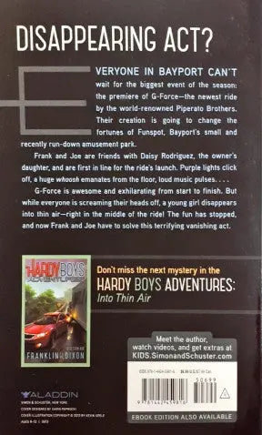 Hardy Boys Adventures Ultimate Thrills Book 3 The Vanishing Game - Image #2