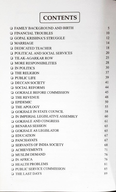 Gopal Krishna Gokhale Social Reformer