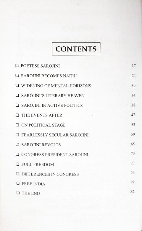 Sarojini Naidu Freedom Fighter Of India