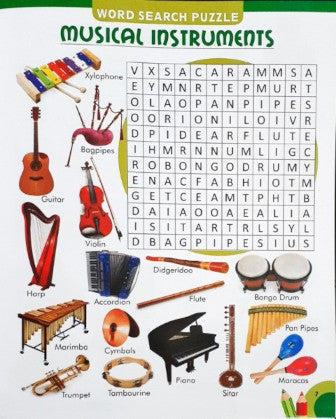 My Green Pictorial Word Search With Coloured Pictures