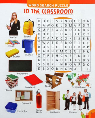 My Orange Pictorial Word Search With Coloured Pictures