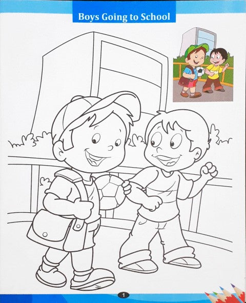 My Copy to Colour BLUE Develop Your Colouring Skills