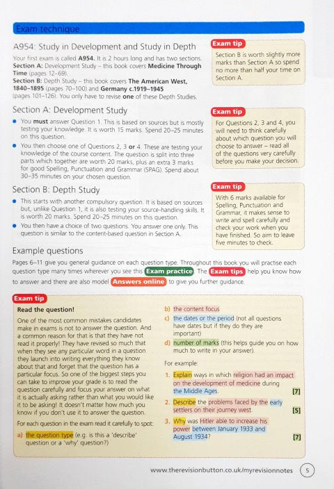 OCR (A) GCSE Schools History Project Second Edition - My Revision Notes