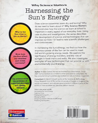 Why Science Matters Harnessing the Sun's Energy