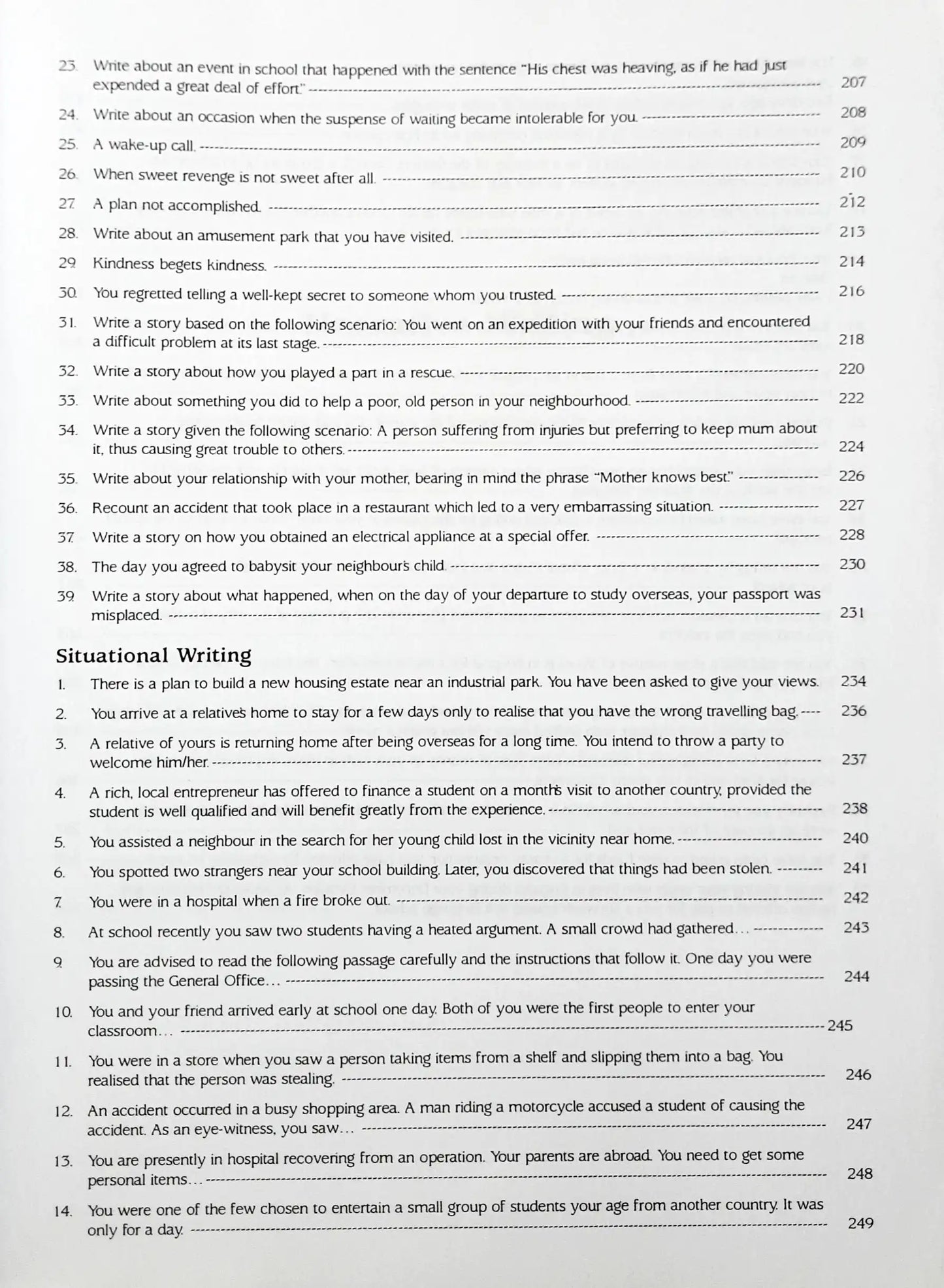 SAP English Model Compositions O Level