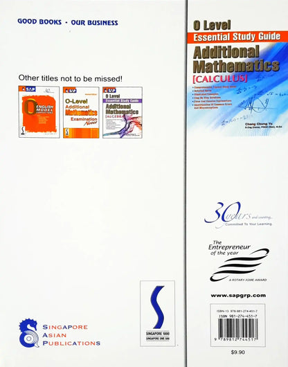 SAP O Level Essential Study Guide : Additional Mathematics - Calculus