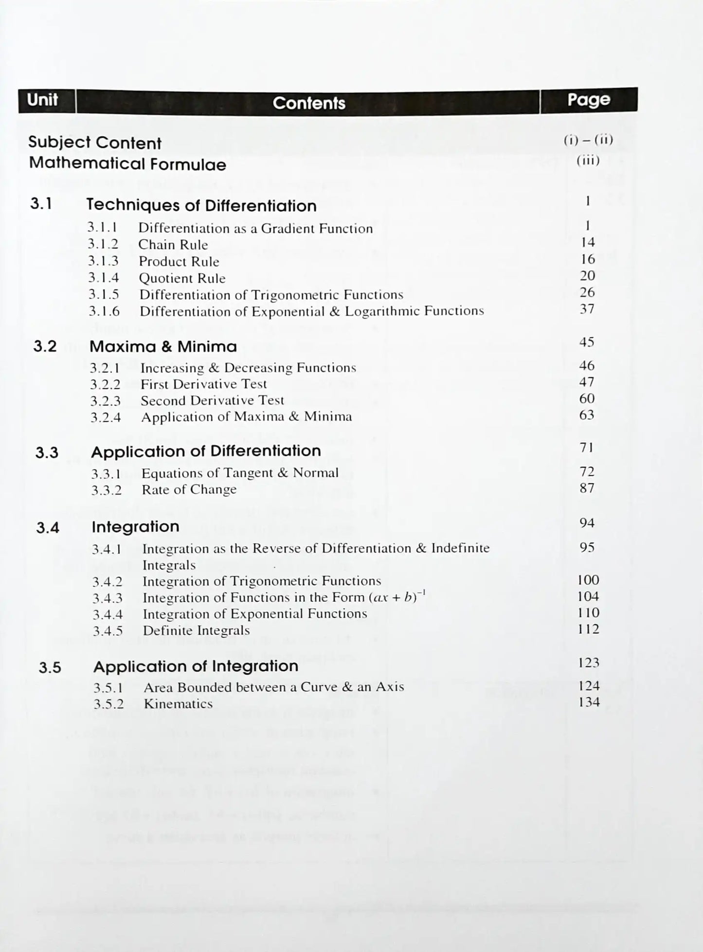 SAP O Level Essential Study Guide : Additional Mathematics - Calculus