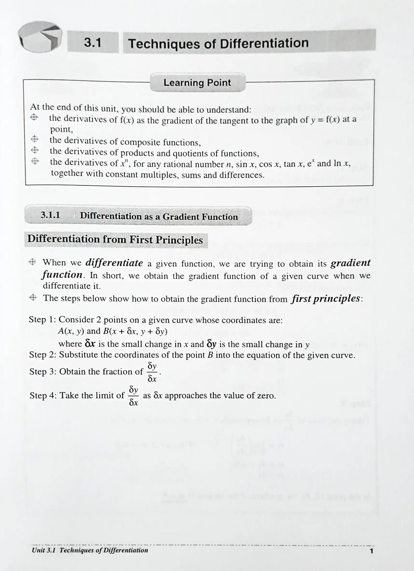 SAP O Level Essential Study Guide : Additional Mathematics - Calculus