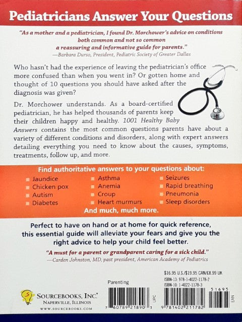 1001 Healthy Baby Answers - Pediatricians' Answers To All The Questions You Didn't Know To Ask