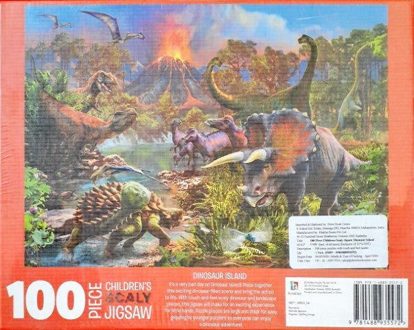 Dinosaur Island 100 Piece Childrens Scaly Jigsaw Puzzle