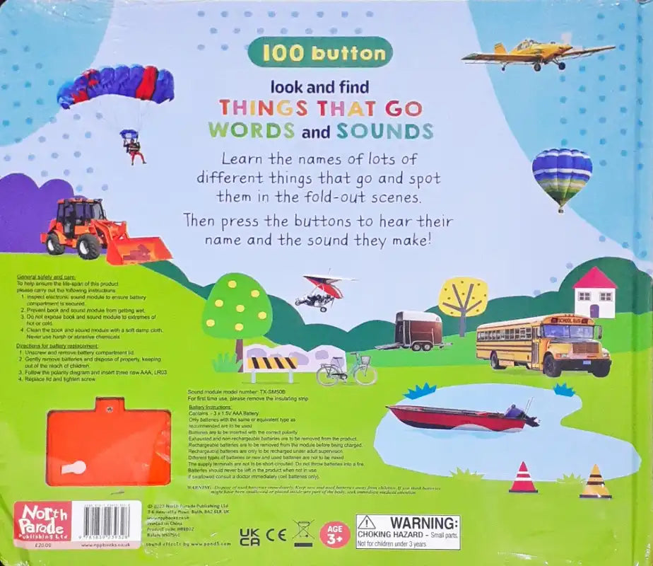 Look and Find Things That Go Words and Sounds : 100 button Sound Book