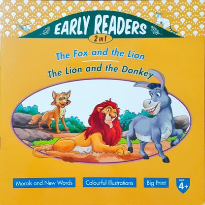 The Fox And The Lion / The Lion And The Donkey - Early Readers 2 in 1