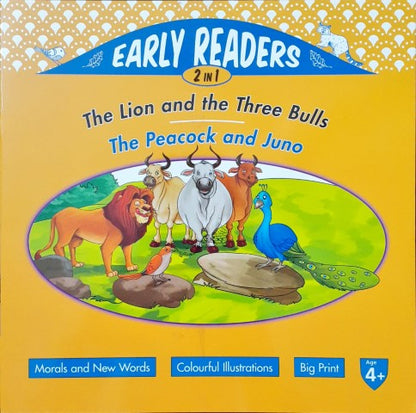 The Lion And The Three Bulls / The Peacock And Juno - Early Readers 2 in 1