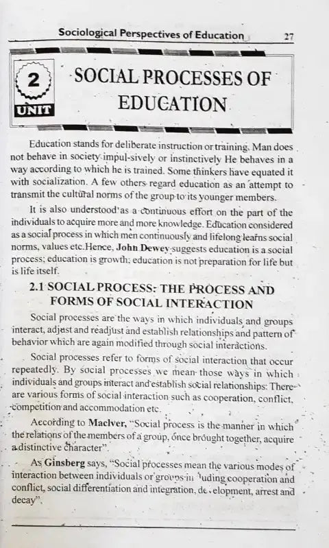 Sociological Perspectives Of Education (P) - Image #6