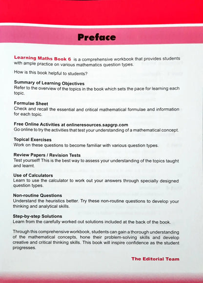 SAP Learning Maths 6