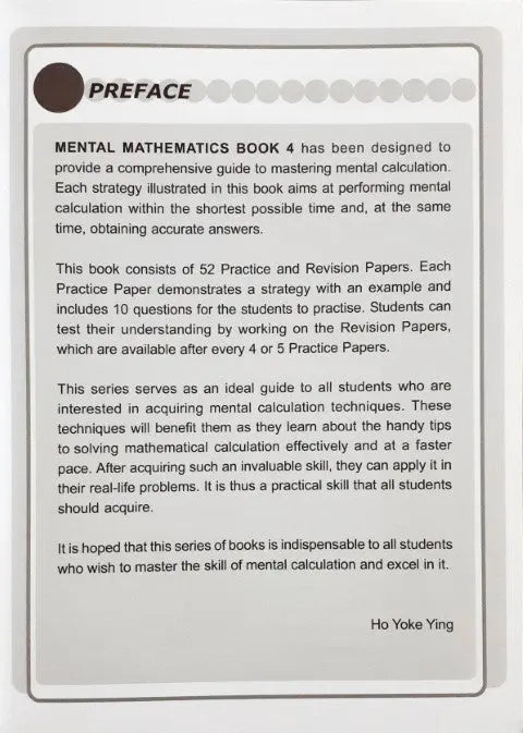 SAP Mental Mathematics Book 4 - Strategies And Process Skills To Develop Mental Calculation - Image #2