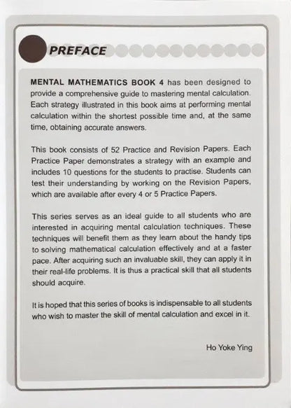 SAP Mental Mathematics Book 4 - Strategies And Process Skills To Develop Mental Calculation - Image #2