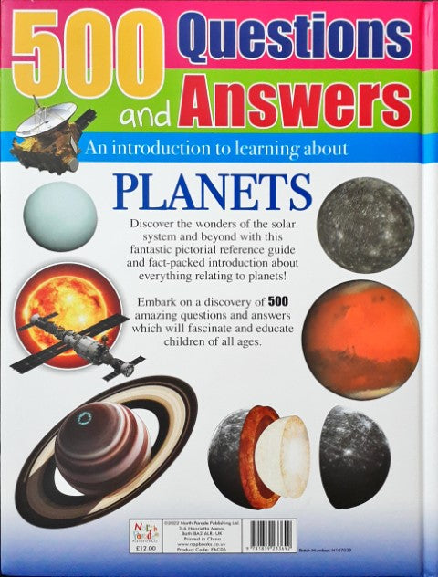 500 Questions and Answers Planets