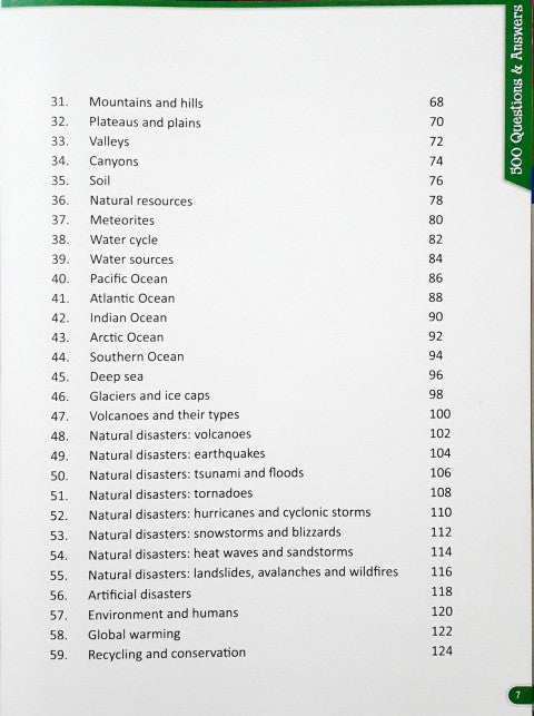 500 Questions and Answers The Earth