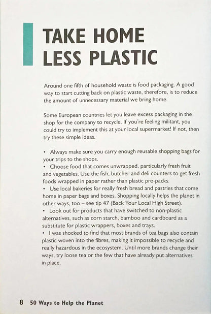 50 Ways to Help the Planet