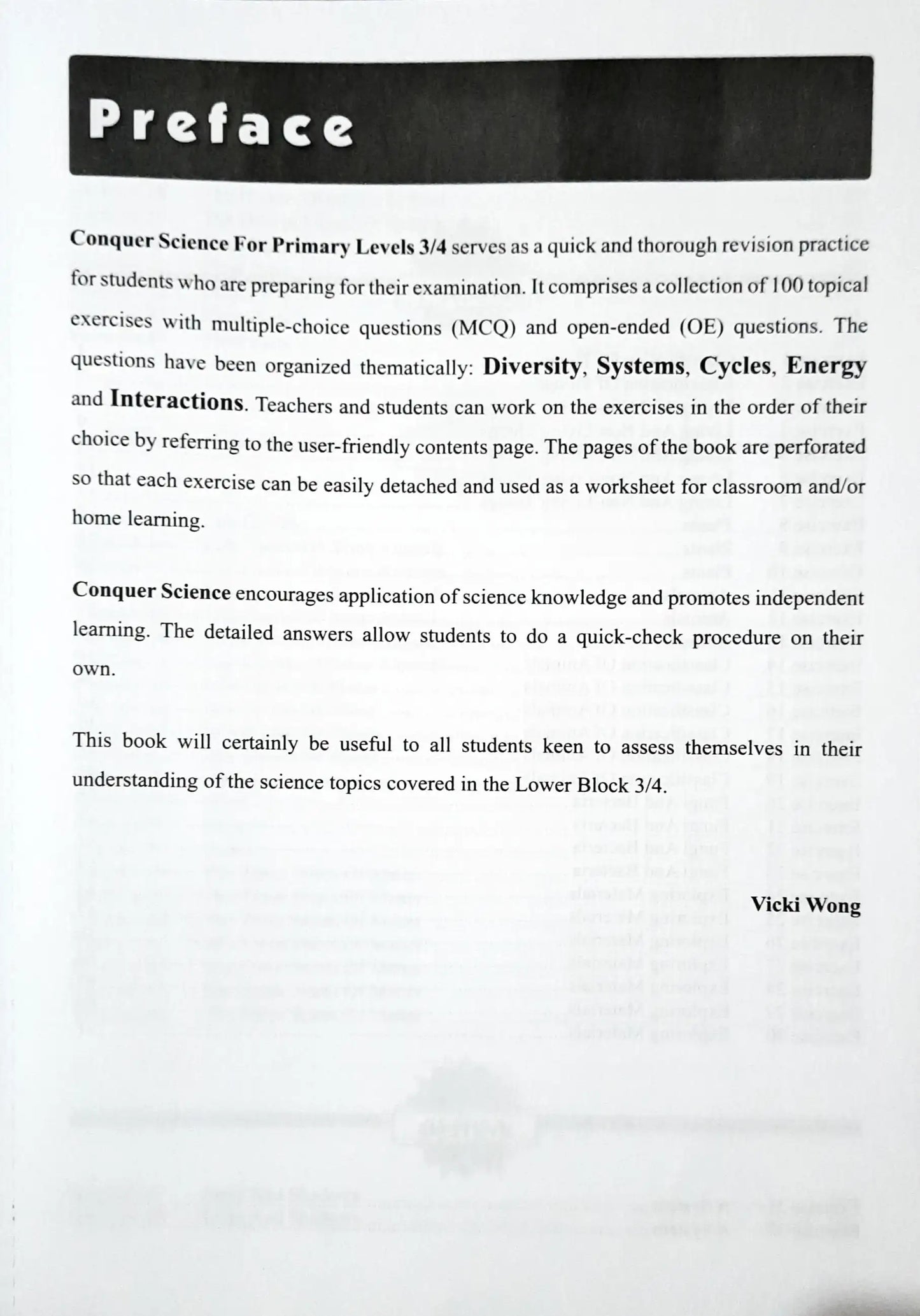 SAP Conquer Science For Primary Levels 3/4