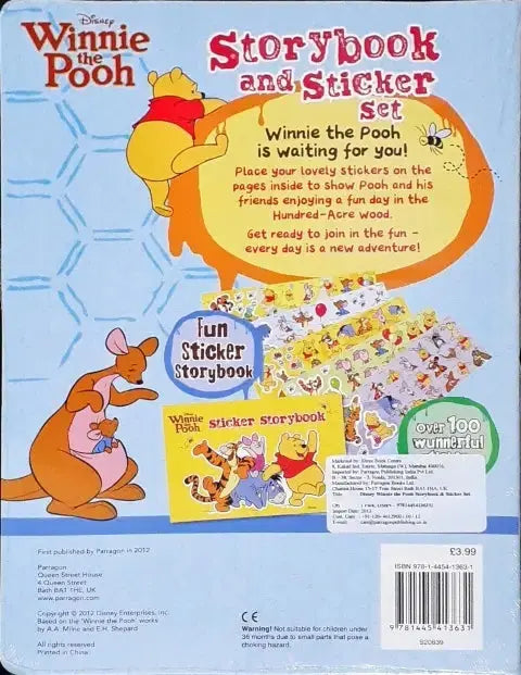 Disney Winnie The Pooh Storybook and Sticker Set - Image #2