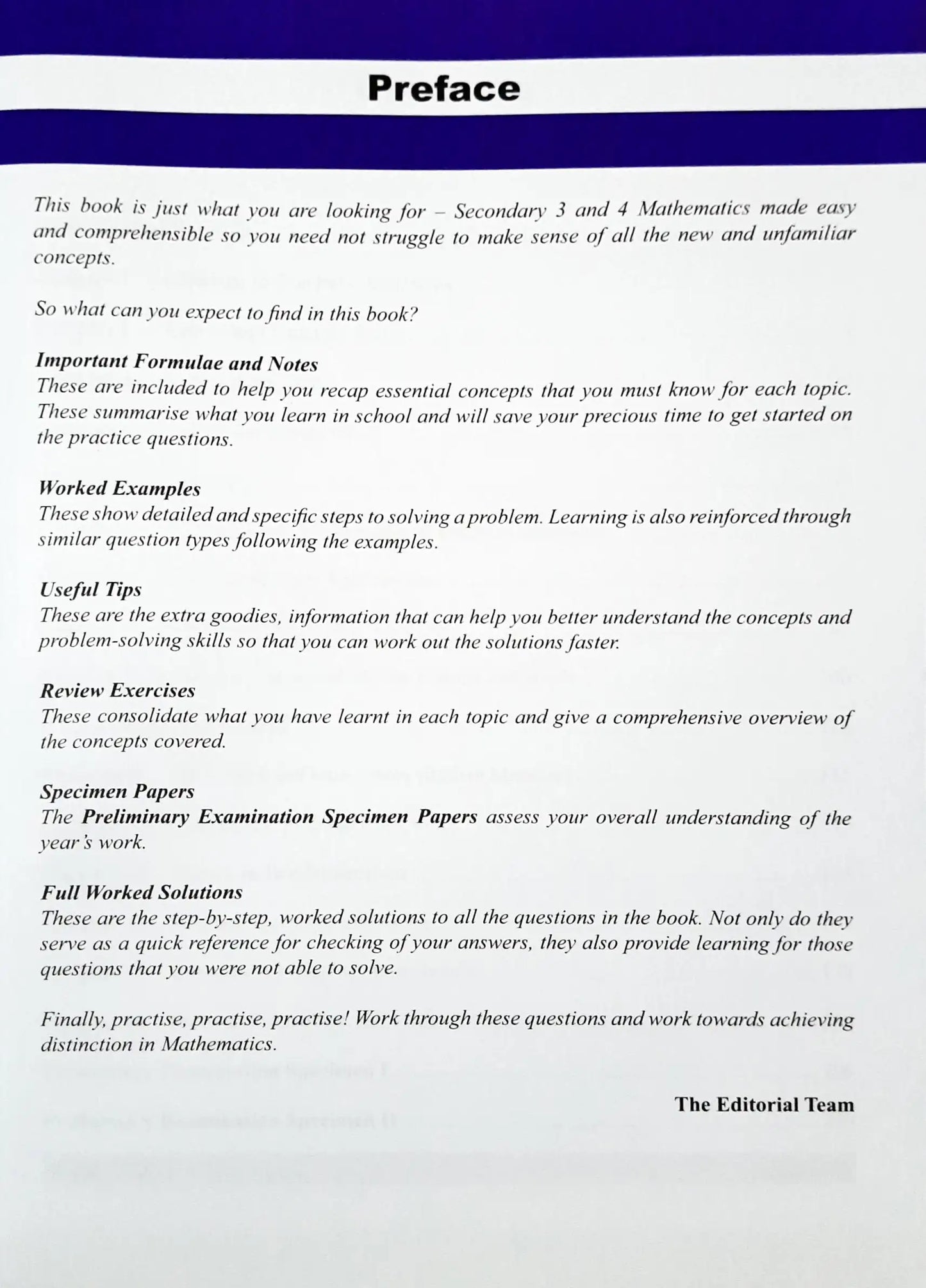 SAP Be Great At Mathematics Secondary 3 & 4