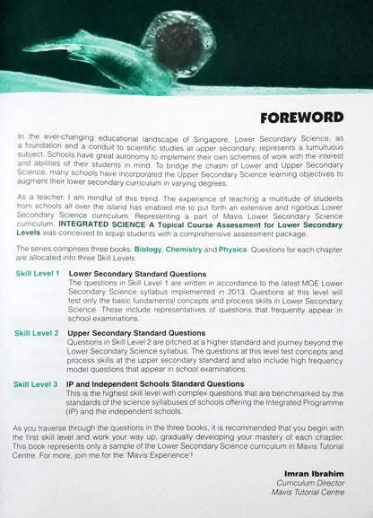 SAP Science @ Mavis Integrated Science Biology