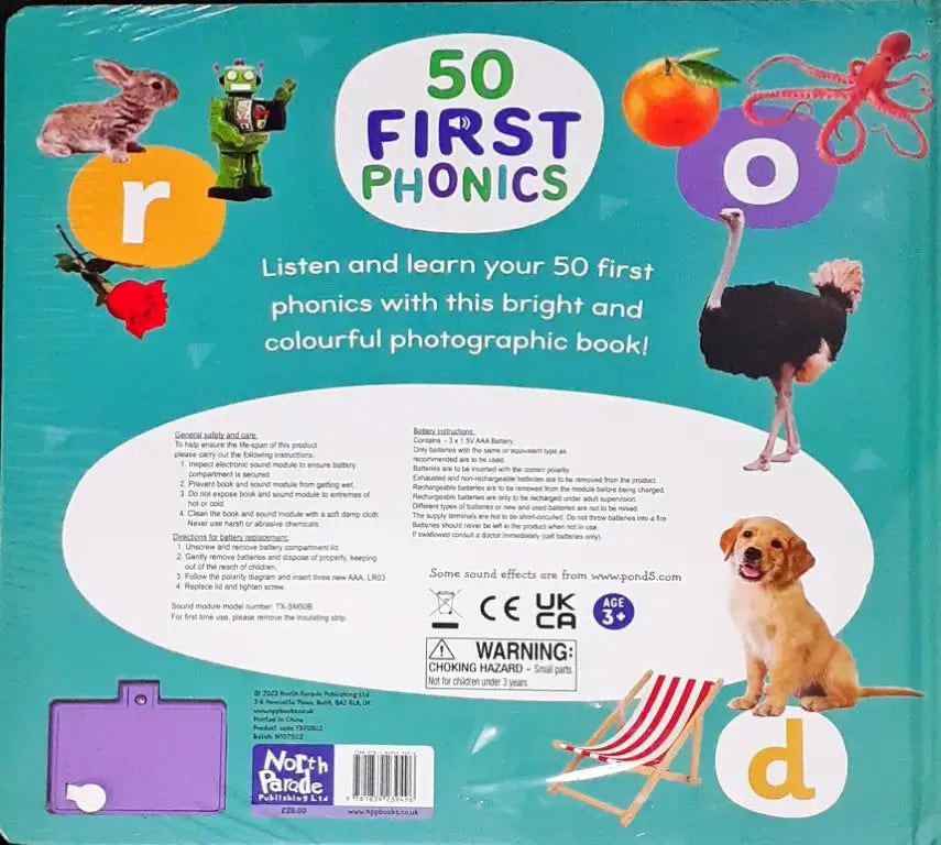 50 First Phonics : A Listen and Learn Sound Book - Image #2