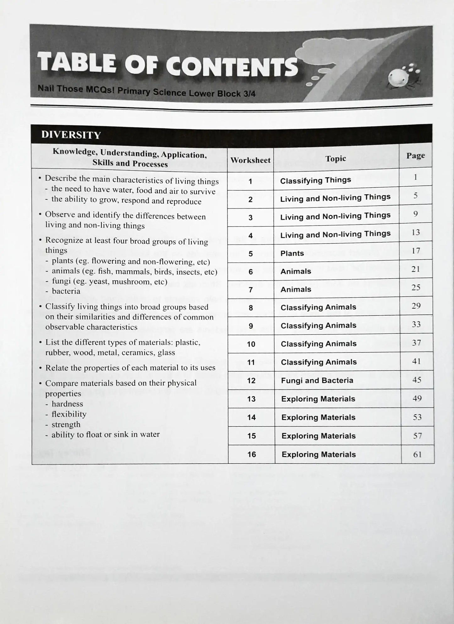 SAP Nail Those MCQs! Primary Science Lower Block 3/4