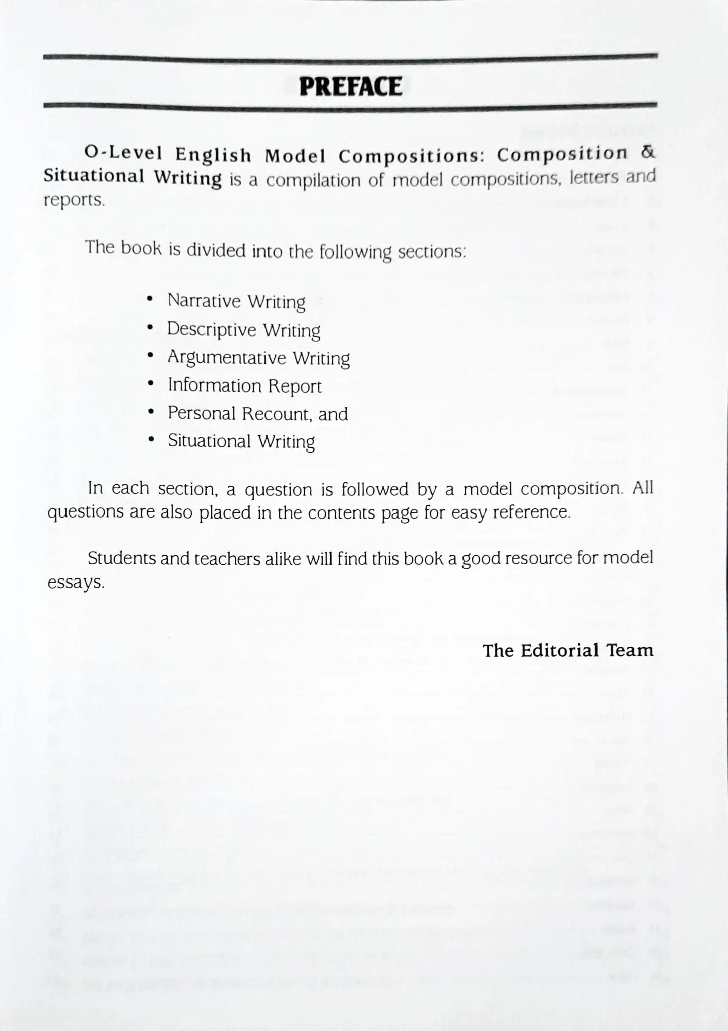 SAP English Model Compositions O Level