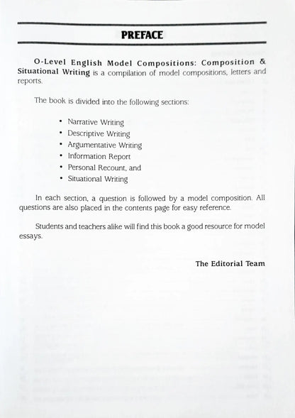 SAP English Model Compositions O Level