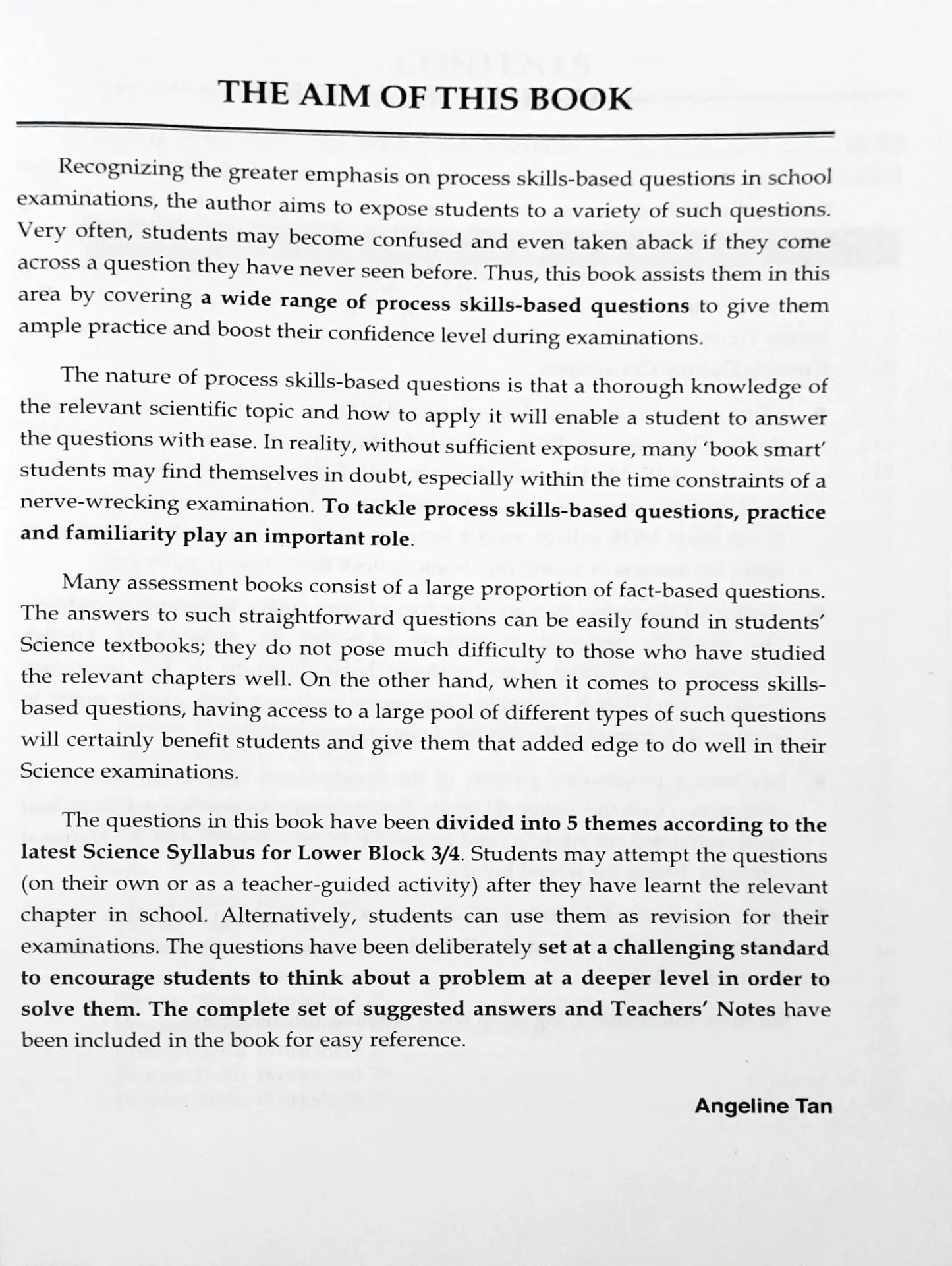 SAP Science Process Skills Lower Block 3/4