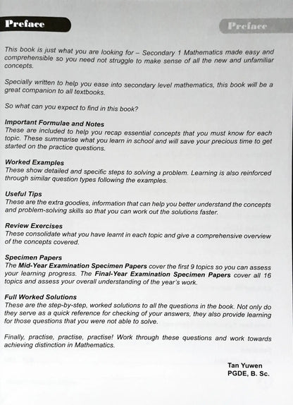 SAP Be Great at Mathematics for Secondary 1