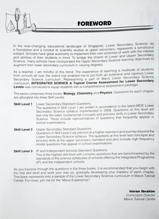 SAP Science @ Mavis Integrated Science Physics