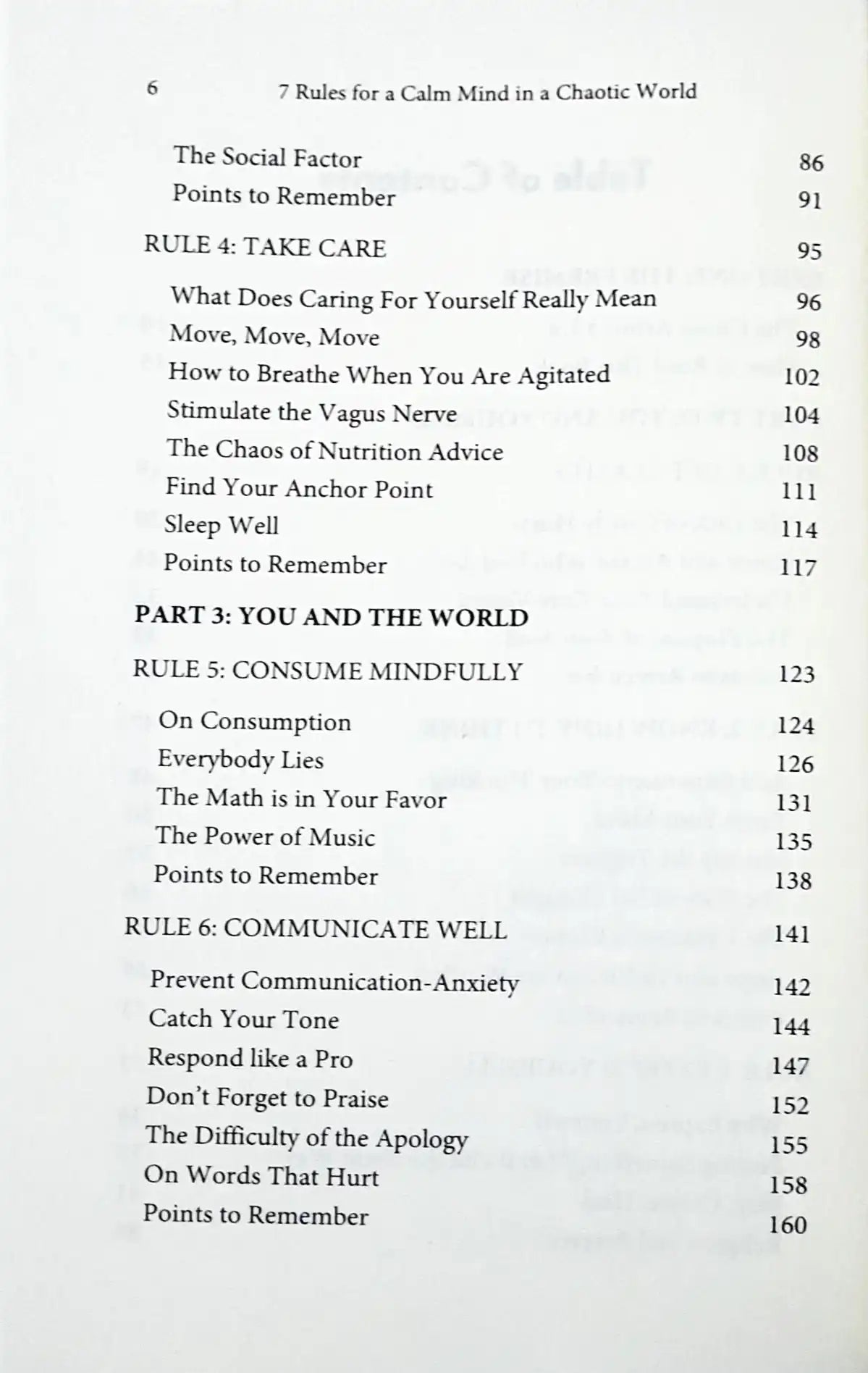 7 Rules for a Calm Mind in a Chaotic World