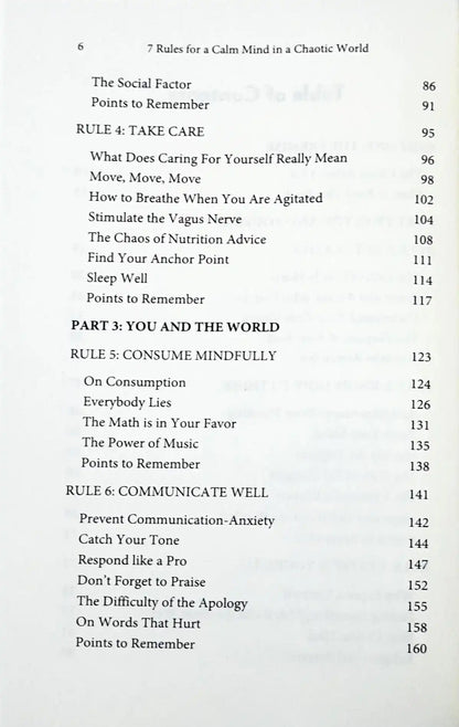 7 Rules for a Calm Mind in a Chaotic World