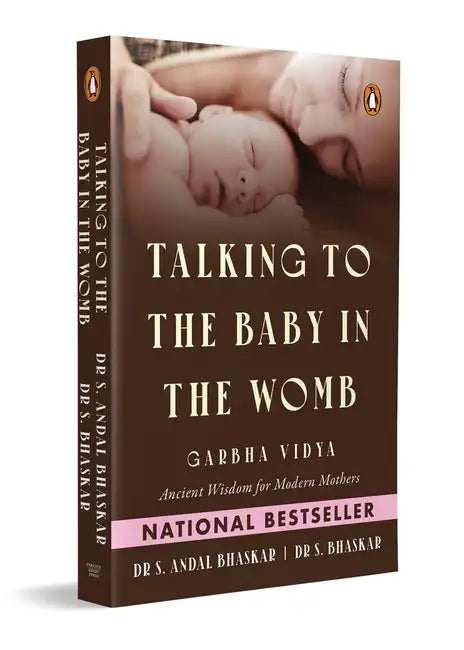 Book titled 'Talking to the Baby in the Womb' with a cover showing a baby and a hand.