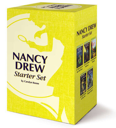 Nancy Drew Starter Set box with yellow and white design